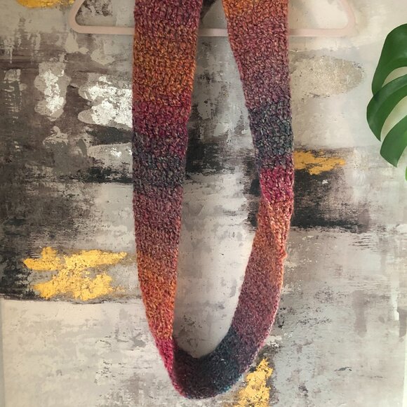 VTG Free People Hand Knit Infinity Scarf - Picture 4 of 10